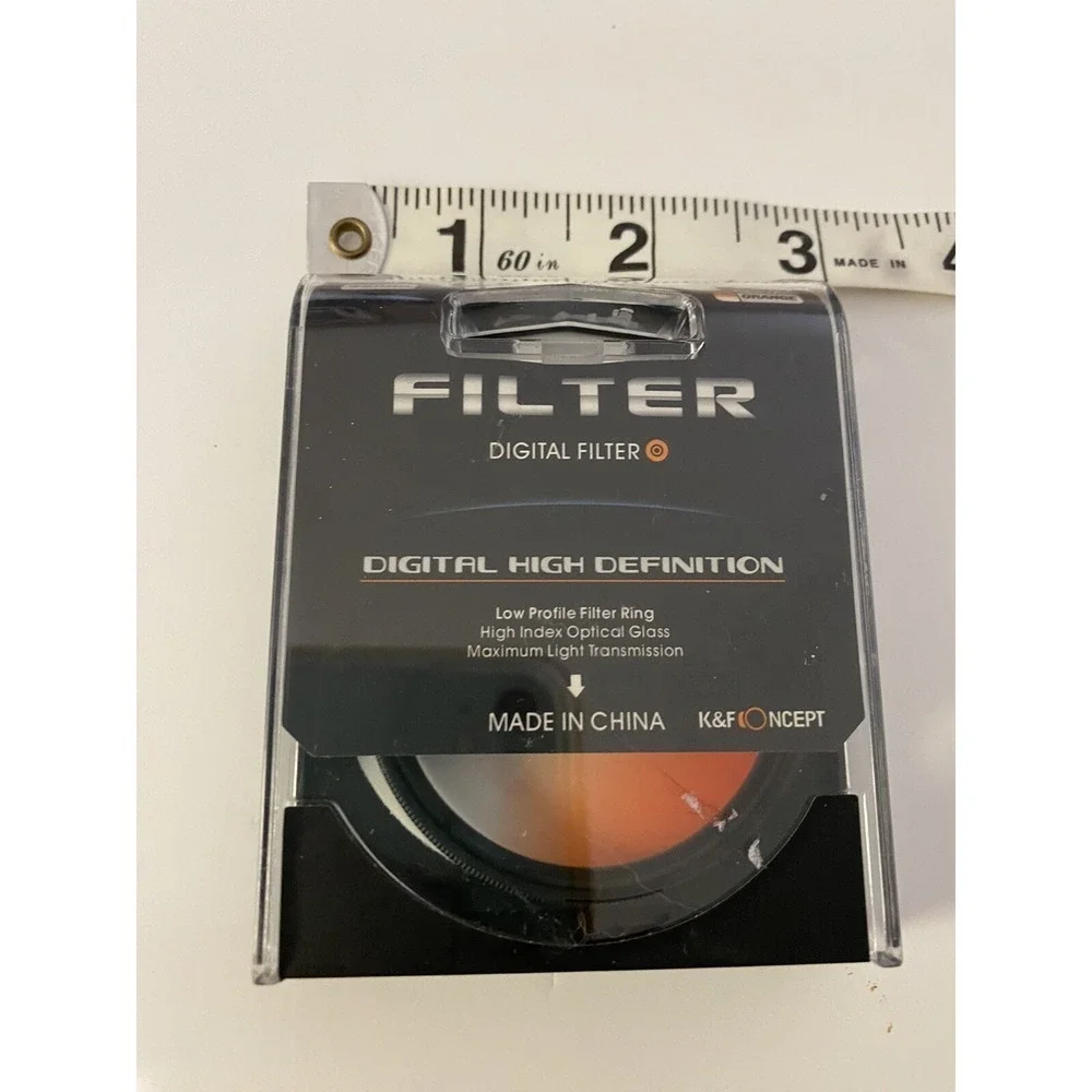K&F Concept Digital High Definition Camera Lens Filter Kit‎ Blue Orange Lot of 2